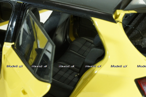 Skoda Fabia III 2015, yellow, 2350Y, Paudi 1:18