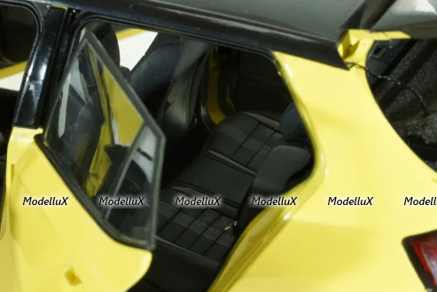 Skoda Fabia III 2015, yellow, 2350Y, Paudi 1:18