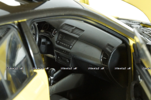 Skoda Fabia III 2015, yellow, 2350Y, Paudi 1:18
