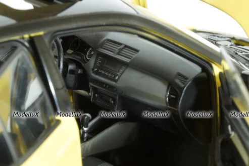 Skoda Fabia III 2015, yellow, 2350Y, Paudi 1:18