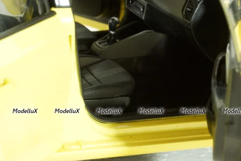 Skoda Fabia III 2015, yellow, 2350Y, Paudi 1:18