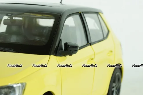 Skoda Fabia III 2015, yellow, 2350Y, Paudi 1:18