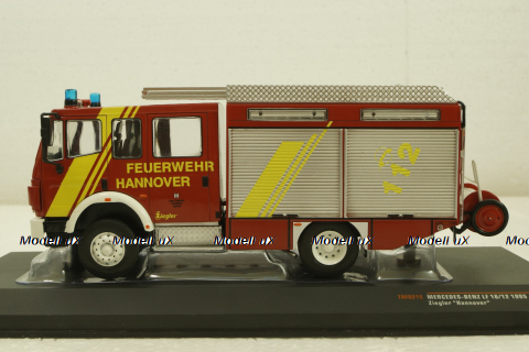 Mercedes LF 16/12 Ziegler, Feuerwehr Hannover, 1995, TRF021S, IXO 1:43