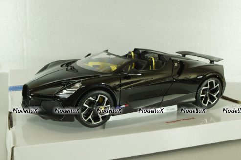 Bugatti W16 Mistral 2023, black,BU11051BK, Burago 1:18   
