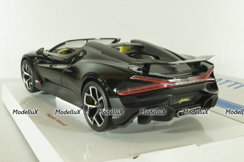 Bugatti W16 Mistral 2023, black,BU11051BK, Burago 1:18   