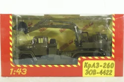 Краз-260 ЭОВ-4422, Экскаватор, хаки, Н749, Наш Автопром 1:43