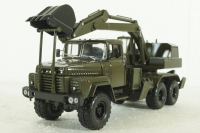 Краз-260 ЭОВ-4422, Экскаватор, хаки, Н749, Наш Автопром 1:43
