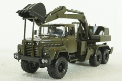 Краз-260 ЭОВ-4422, Экскаватор, хаки, Н749, Наш Автопром 1:43