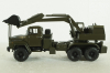 Краз-260 ЭОВ-4422, Экскаватор, хаки, Н749, Наш Автопром 1:43