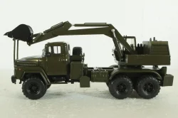 Краз-260 ЭОВ-4422, Экскаватор, хаки, Н749, Наш Автопром 1:43