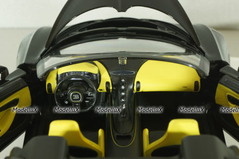 Bugatti W16 Mistral 2023, black,BU11051BK, Burago 1:18   