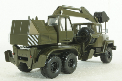 Краз-260 ЭОВ-4422, Экскаватор, хаки, Н749, Наш Автопром 1:43