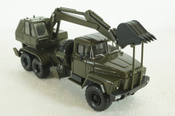 Краз-260 ЭОВ-4422, Экскаватор, хаки, Н749, Наш Автопром 1:43