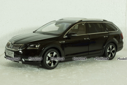 Skoda Octavia Combi (A7) 2017, brown, 2502BR, Paudi 1:18