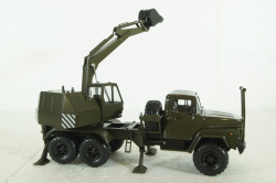 Краз-260 ЭОВ-4422, Экскаватор, хаки, Н749, Наш Автопром 1:43