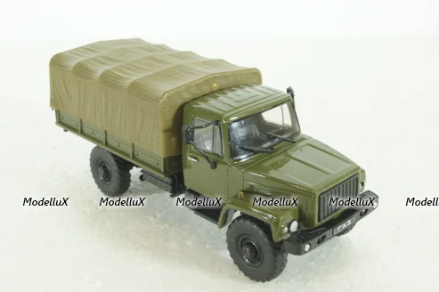 Газ-33081, Садко, военный,  Автолегенды СССР, Грузовики 1:43