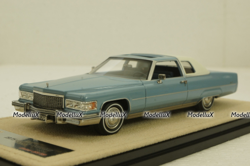 Cadillac Coupe Deville, jennifer blue, STM75602,  Stamp Models 1:43