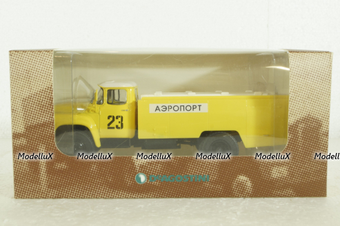 АС-161(130) Аэрофлот, Зил-130 желтый, Автолегенды СССР, Грузовики 1:43