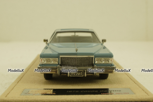 Cadillac Coupe Deville, jennifer blue, STM75602,  Stamp Models 1:43