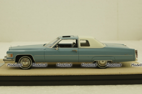 Cadillac Coupe Deville, jennifer blue, STM75602,  Stamp Models 1:43