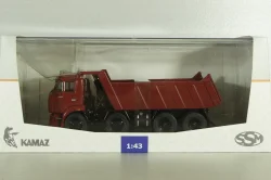 Камаз-6540 8х4 самосвал (ранний), бордовый, SSM1238, SSM 1:43 Уценка!