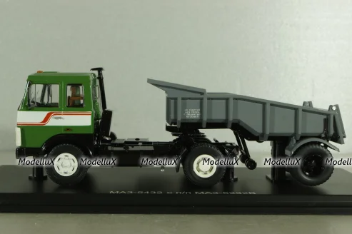 Маз-5432 с п/прицепом самосвалом МАЗ-5232В, SSM1171+SSM7025, SSM 1:43