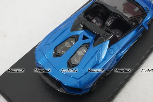 Lamborghini Aventador Ultimae Roadster, blue, LS532A, Looksmart 1:43
