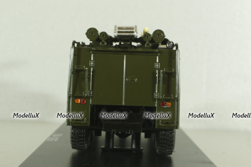 АЦ-40(43202)ПМ-102Б пожарная автоцистерна на шасси Урал-43202, хаки, SSM1233, SSM 1:43