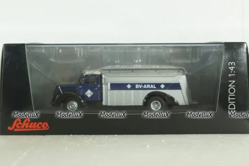 Magirus S6500 fuel truck Aral darkblue, Schuco 1:43
