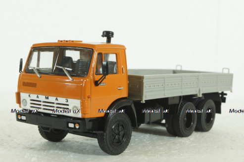  Камаз-5320 бортовой, оранж/сер, TR1019, Наши Грузовики 1:43