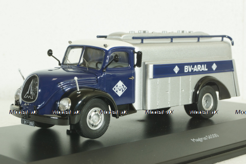 Magirus S6500 fuel truck Aral darkblue, Schuco 1:43