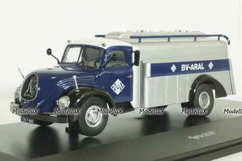 Magirus S6500 fuel truck Aral darkblue, Schuco 1:43