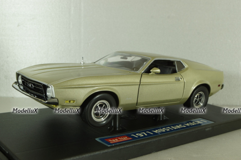 Ford Mustang Mach 1 1971, light grey, 3601, Sun Star 1:18