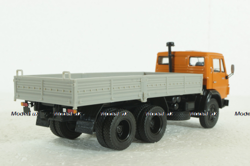  Камаз-5320 бортовой, оранж/сер, TR1019, Наши Грузовики 1:43