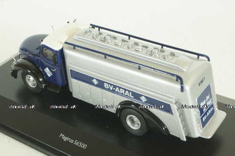 Magirus S6500 fuel truck Aral darkblue, Schuco 1:43