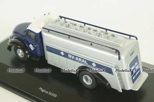 Magirus S6500 fuel truck Aral darkblue, Schuco 1:43