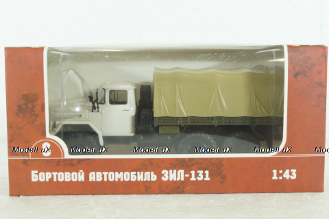 Зил-131 с тентом, белый, TR1008, Наши Грузовики 1:43