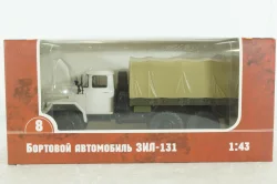 Зил-131 с тентом, белый, TR1008, Наши Грузовики 1:43