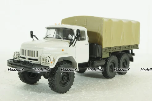 Зил-131 с тентом, белый, TR1008, Наши Грузовики 1:43