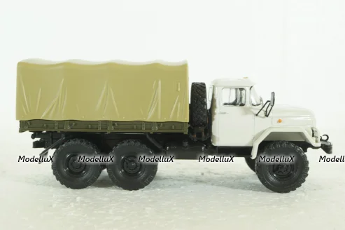 Зил-131 с тентом, белый, TR1008, Наши Грузовики 1:43