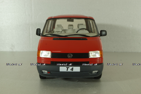 Volkswagen T4 Caravelle 1990, red, 180261, KK-Scale 1:18