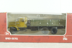 Краз-257Б1 бортовой, беж/серый, TR1024, Наши Грузовики 1:43