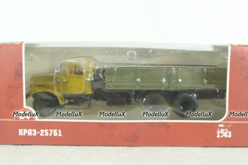  Краз-257Б1 бортовой, беж/серый, TR1024, Наши Грузовики 1:43
