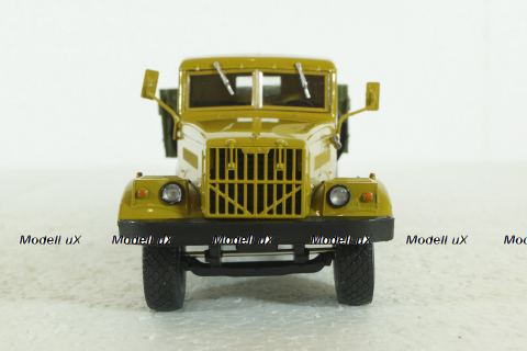 Краз-257Б1 бортовой, беж/серый, TR1024, Наши Грузовики 1:43