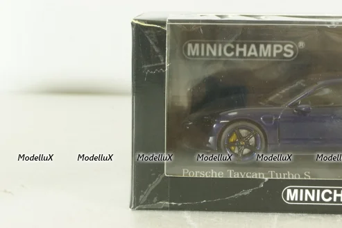 Porsche Taycan Turbo S, 2020, blue, 410068475, Minichamps 1:43 Уценка!