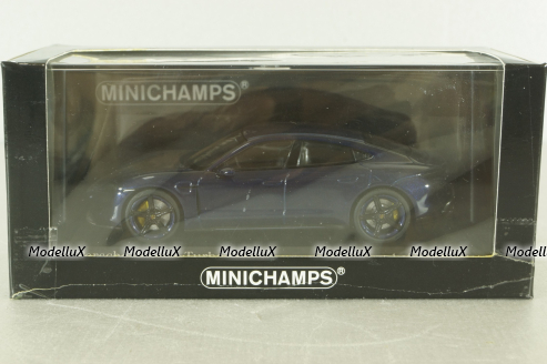 Porsche Taycan Turbo S, 2020, blue, 410068475, Minichamps 1:43 Уценка!
