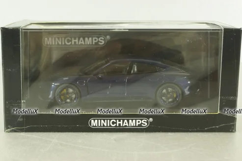 Porsche Taycan Turbo S, 2020, blue, 410068475, Minichamps 1:43 Уценка!
