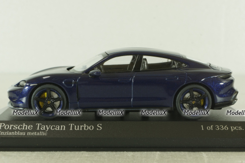 Porsche Taycan Turbo S, 2020, blue, 410068475, Minichamps 1:43 Уценка!