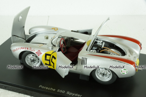 Porsche 550 1500 RS Spyder Carrera Panamericana 1954 Herrmann Nr 55, 85470, AutoArt 1:18