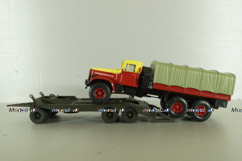 Прицеп ЧМЗАП-5208 , оливковый, Modellux 1:43